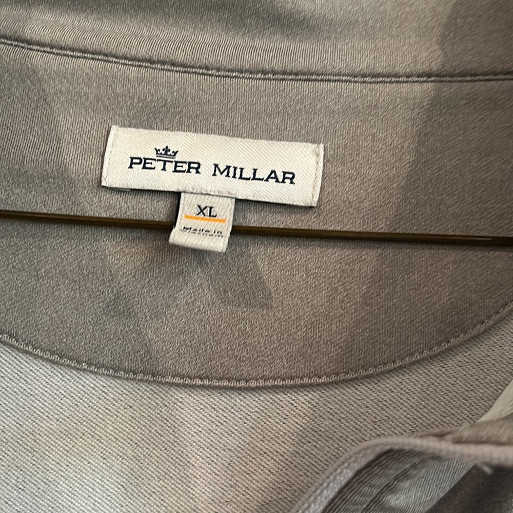Peter Millar. Quarter Zip. Gray Pull Over. Men’s … - image 2